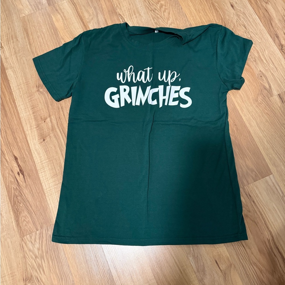 10 Items for $20: Green Graphic Tee - What Up, Grinches